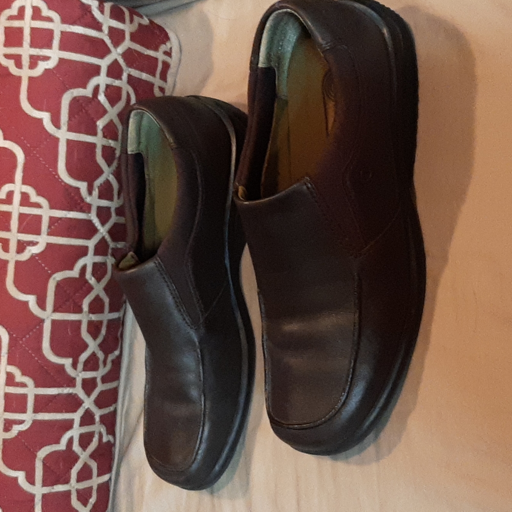 Rockport Kinetic Air Circulator Brown Leather Loafers Men's 8m View 4